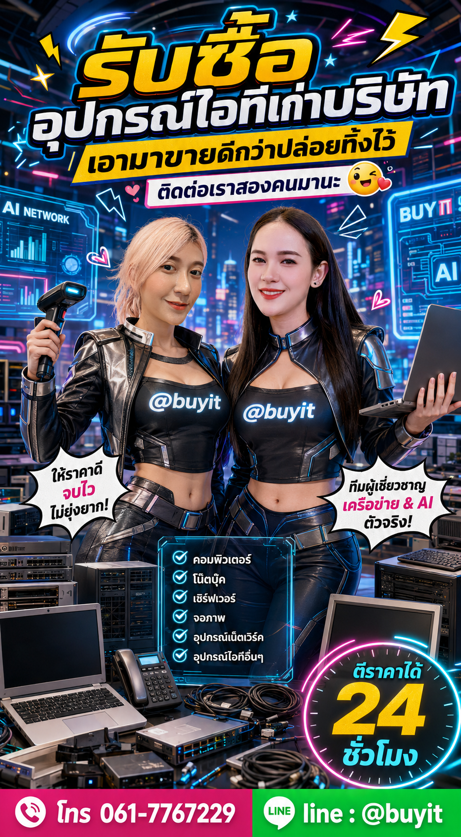 รับซื้ออุปกรณ์ไอทีเก่าบริษัทกับ Buyit.in.th