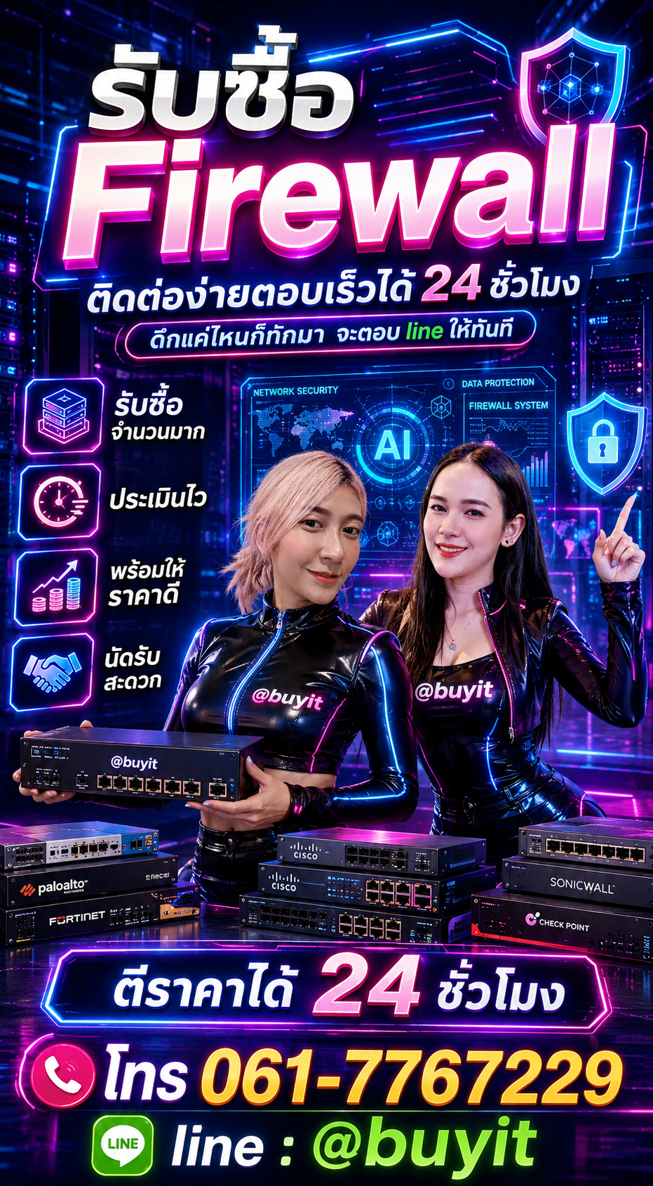 รับซื้อFirewall มือสองกับ Buyit.in.th