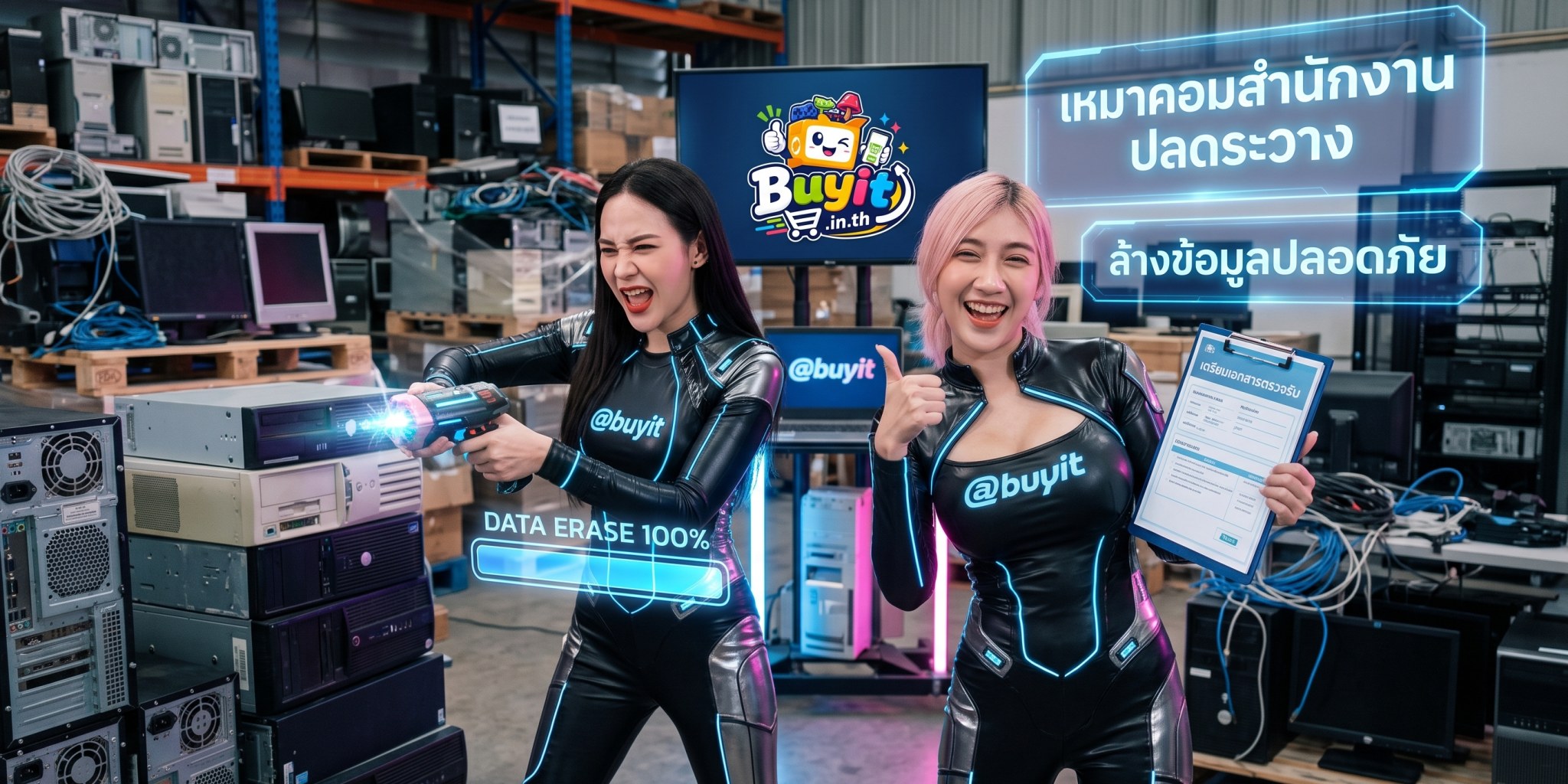 ภาพบทความ ขาย เหมาคอมสำนักงาน ปลดระวาง มีวิธีล้างข้อมูลในไดรฟ์ให้ปลอดภัยและเตรียมเอกสารตรวจรับอย่างไร