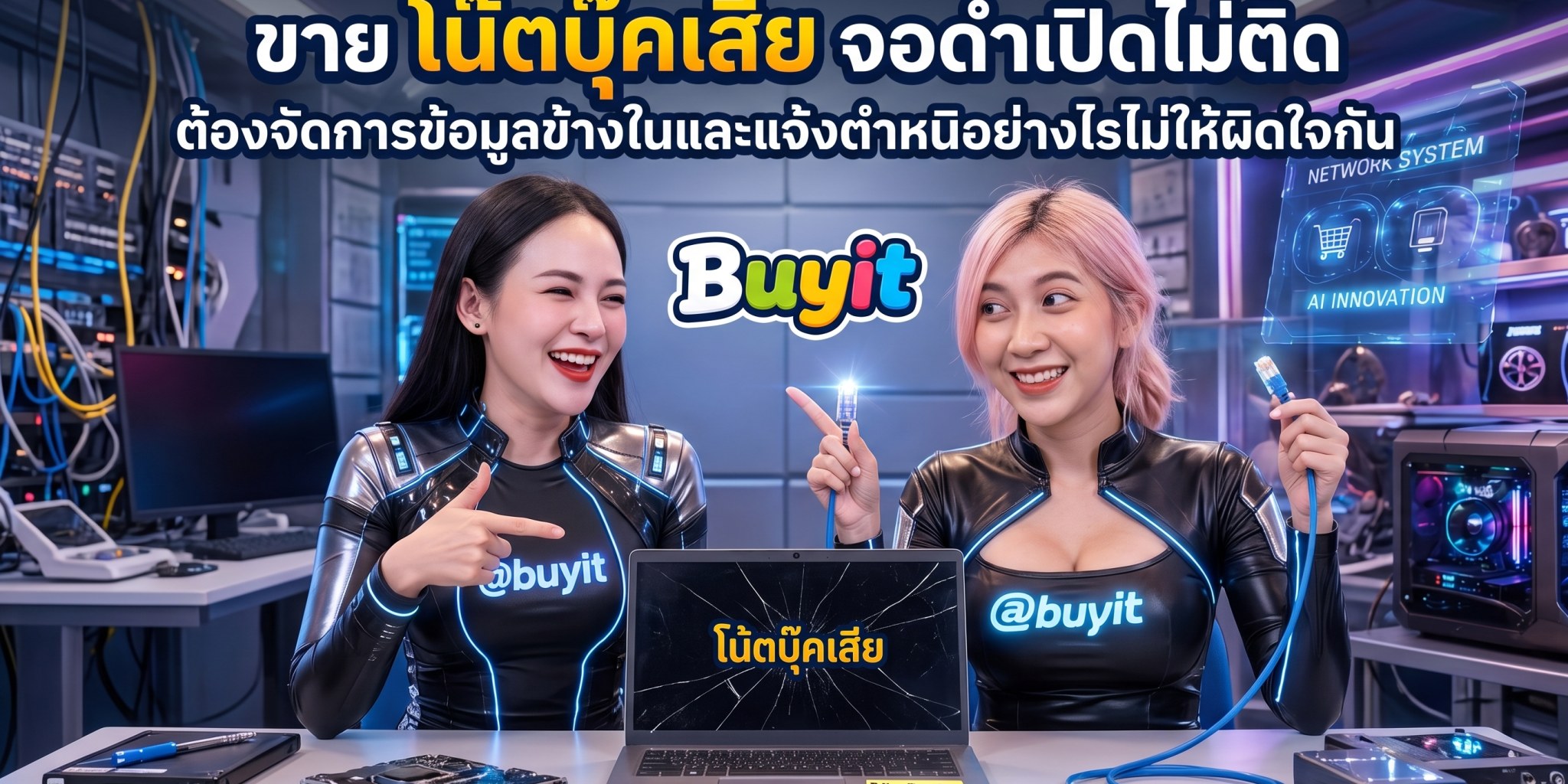 ภาพประกอบ ขาย โน๊ตบุ๊คเสีย จอดำเปิดไม่ติด ต้องจัดการข้อมูลข้างในและแจ้งตำหนิอย่างไรไม่ให้ผิดใจกัน