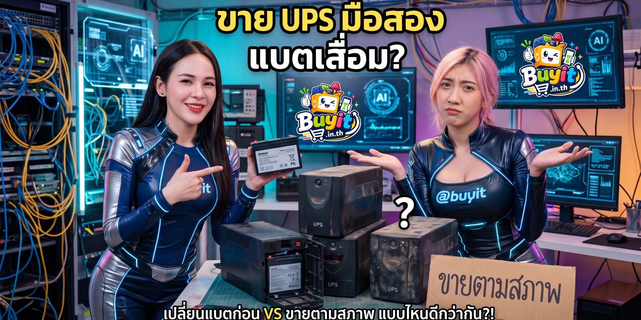 ภาพบทความ ขาย UPS มือสองที่แบตเตอรี่เริ่มเสื่อม ควรเปลี่ยนแบตก่อนหรือลงขายตามสภาพแบบไหนดีกว่า