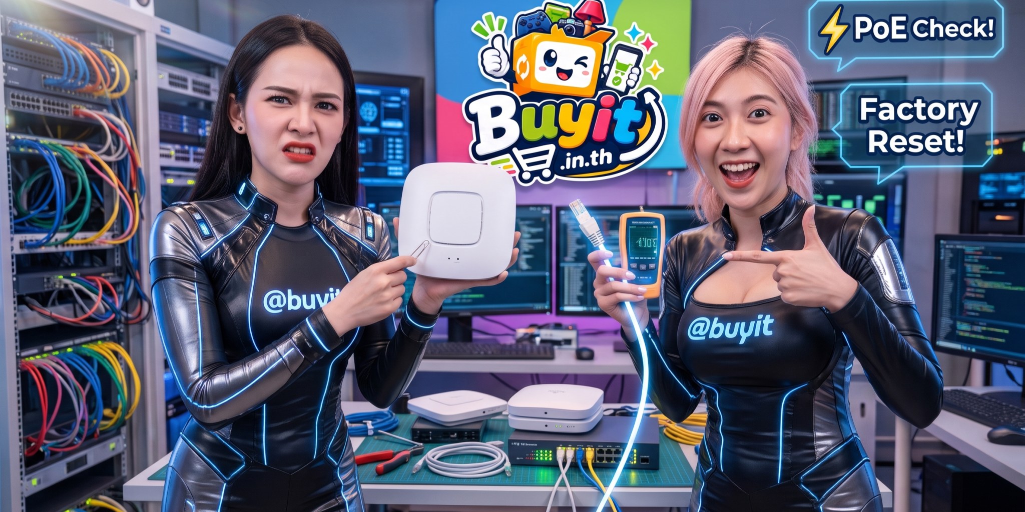 ภาพประกอบ ขาย Access Point ตัวเก่า ต้องรีเซ็ต Factory Default และเช็กการจ่ายไฟ PoE อย่างไรก่อนลงประกาศ