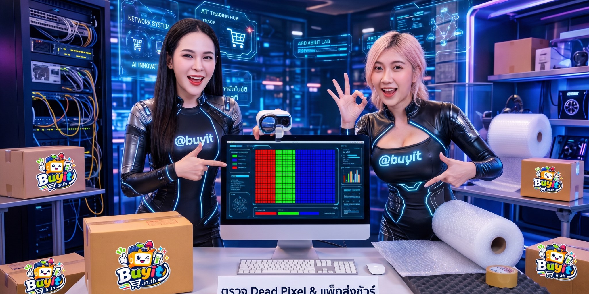 ภาพประกอบ ขาย จอคอมพิวเตอร์ มือสอง ต้องเช็ก Dead Pixel และมีวิธีแพ็กส่งพัสดุอย่างไรไม่ให้หน้าจอแตก