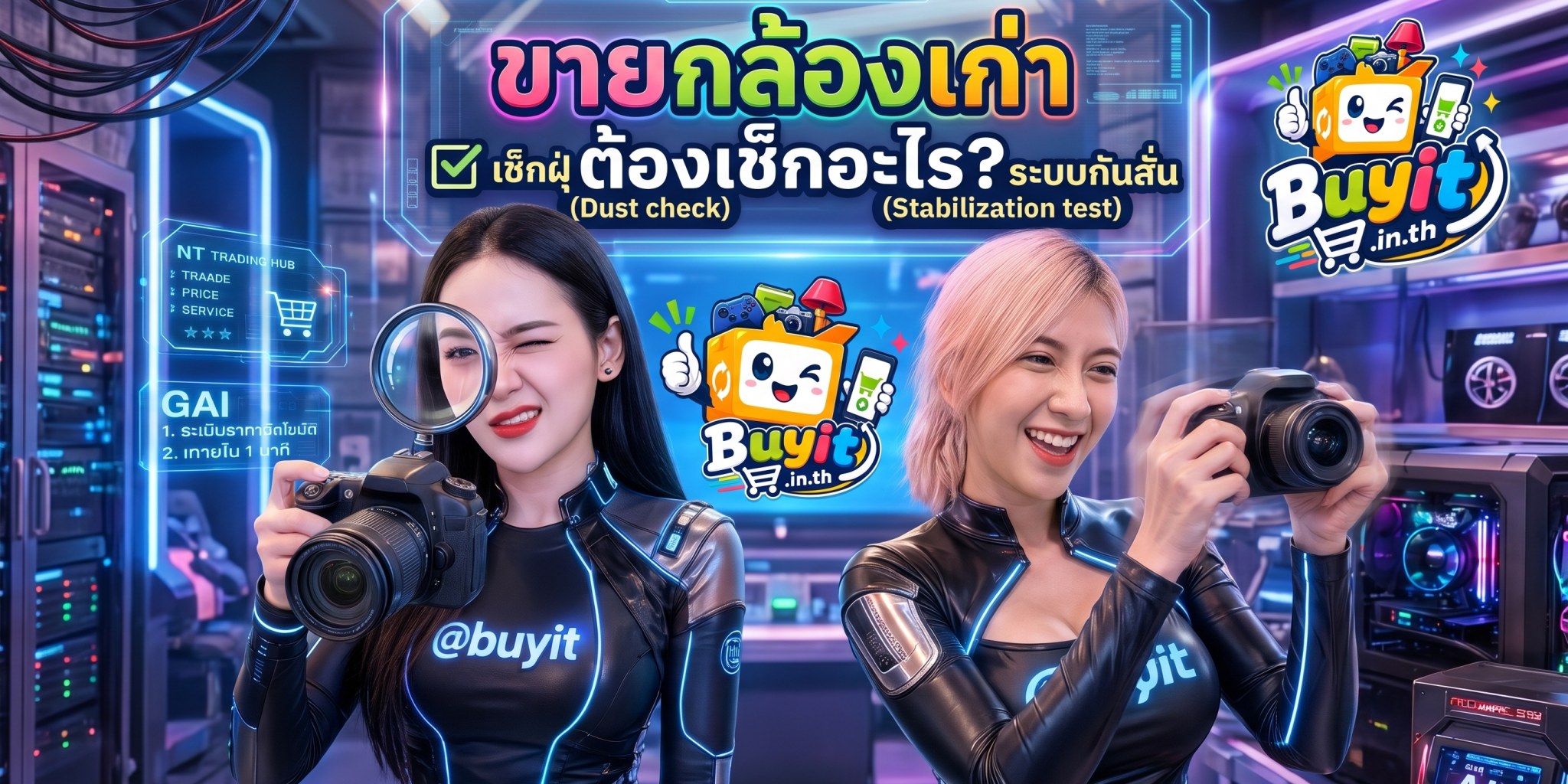 ภาพประกอบ ขาย กล้อง ตัวเก่า ต้องเช็กฝุ่นในเซนเซอร์และทดสอบระบบกันสั่นอย่างไรก่อนส่งมอบ